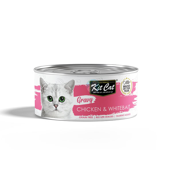 کنسرو گربه نچرال داخل سس مرغ و ماهی طعمه Kitcat
